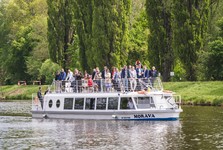 OBRAZEM: Proběhlo slavnostní odemykání Baťova kanálu. Nová plavební komora otevírá cestu až do Hodonína